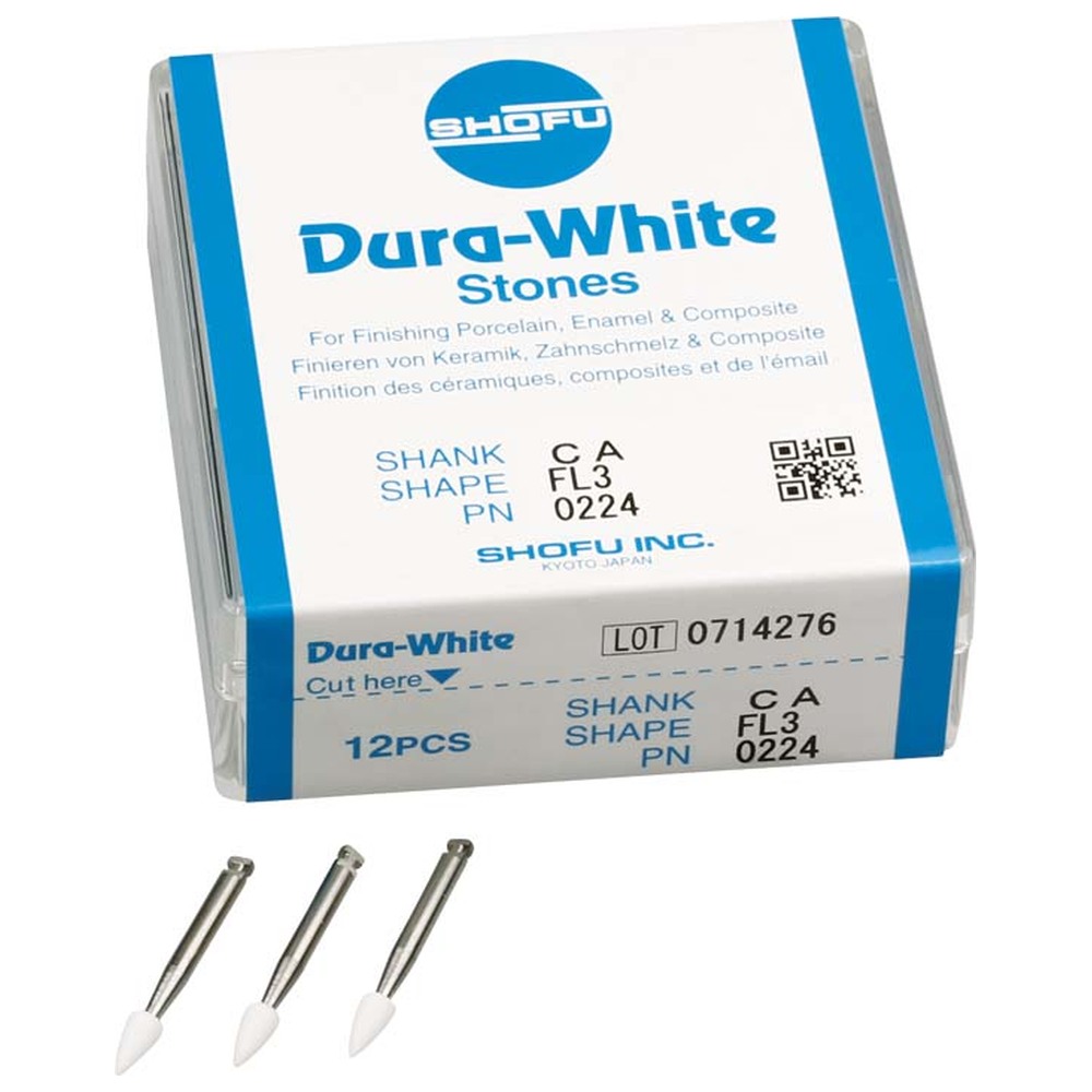 SHOFU Dura-White - Packung 12 Stück FL3, RA, ISO 030
