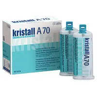 Müller-Omicron kristall® PERFECT A70 - Packung 2 x 50 ml Kartusche, 12 Mixing Tips grün