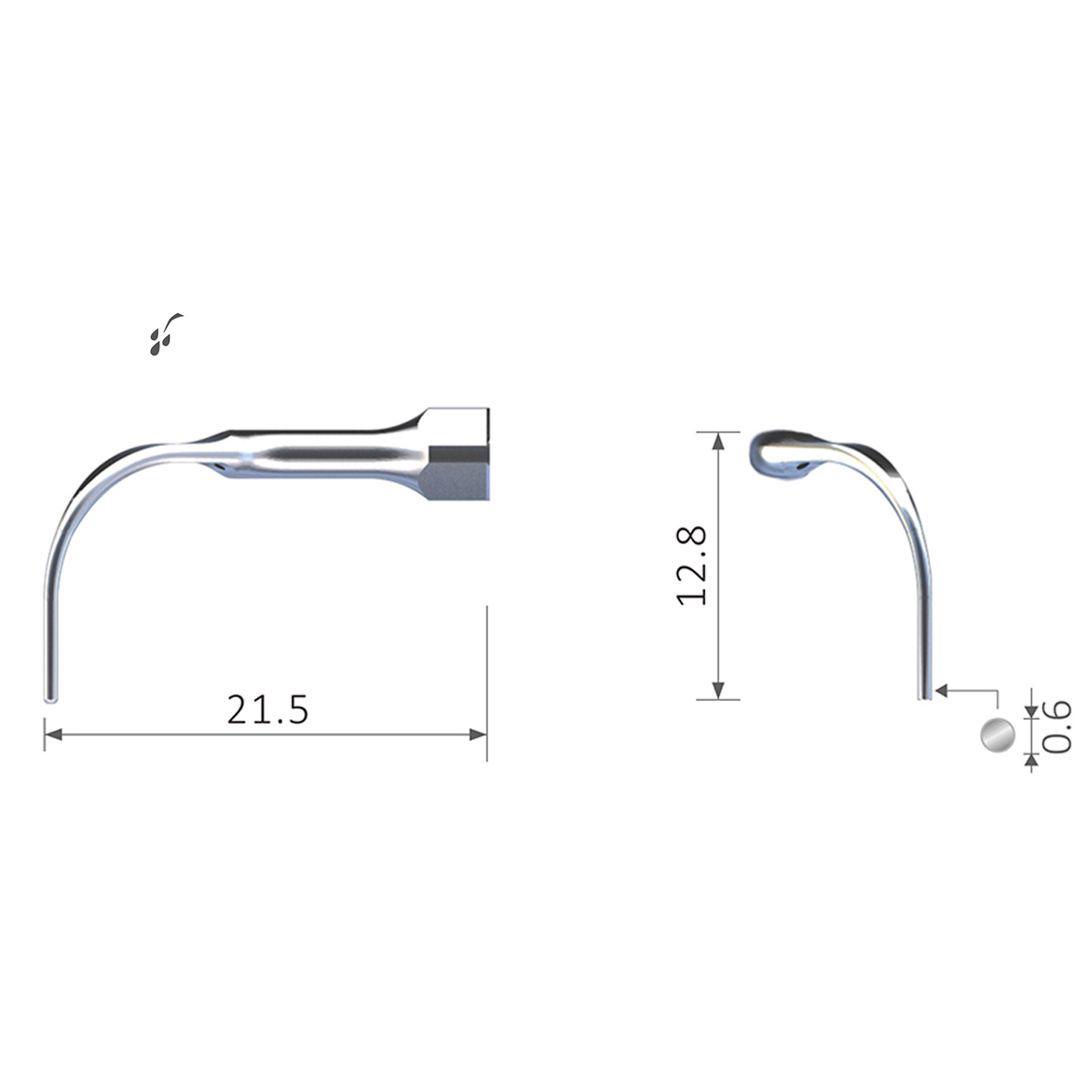 Xpedent Ultraschallspitze PD6L Paro (passend für den Einsatz mit ACTEON/Satelec® Geräten)