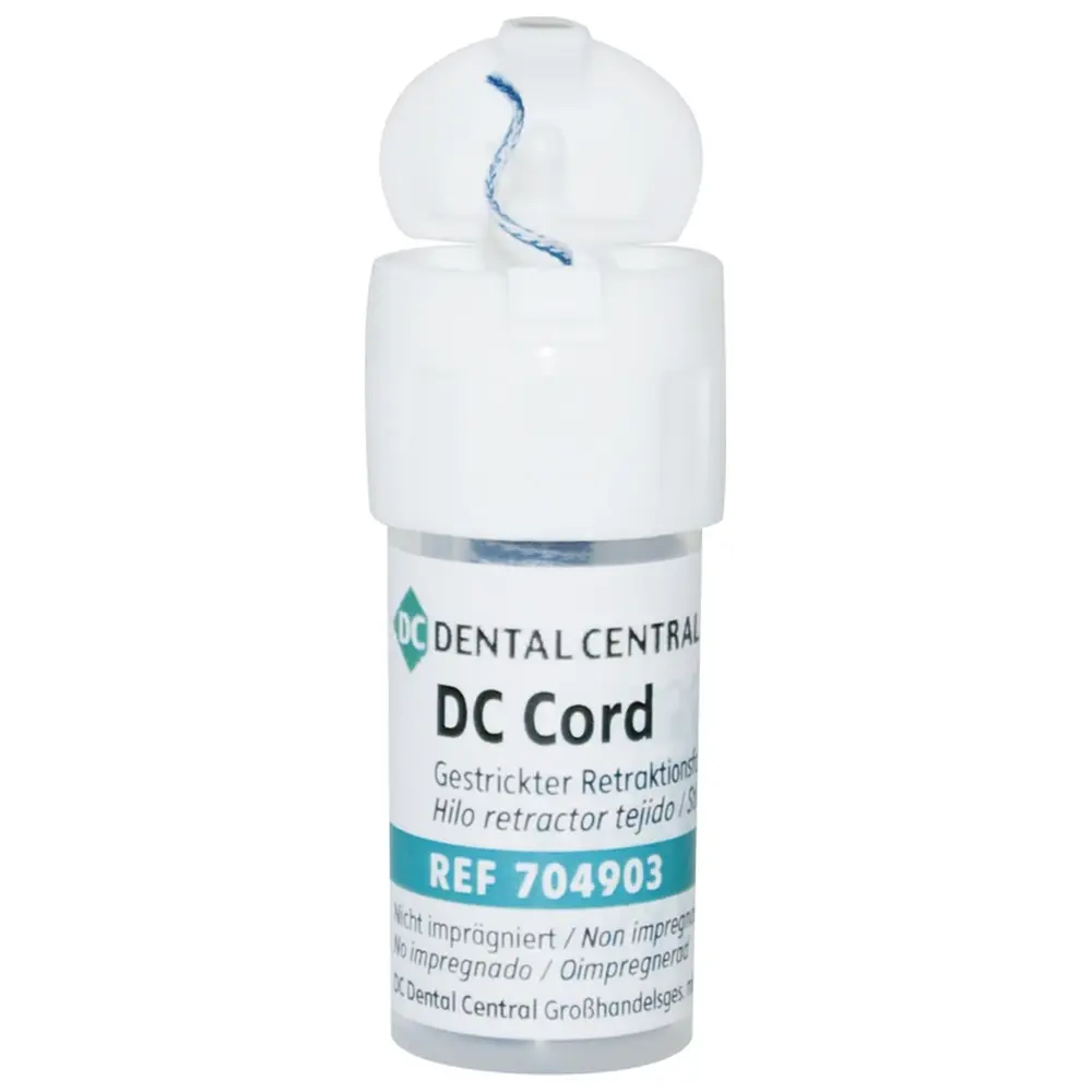 DC Dental Central DC Cord - Dose 275 cm Faden Gr. 1, blau-weiß