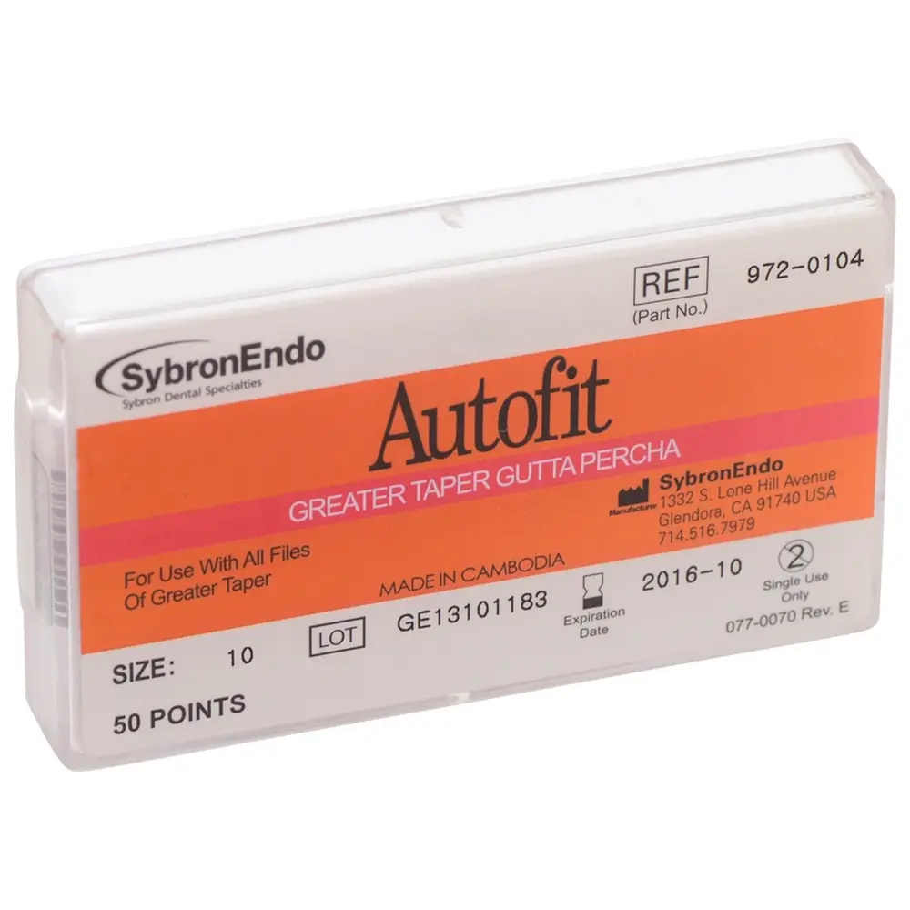 Kerr Autofit Guttapercha - Packung 50 Stück Taper.10