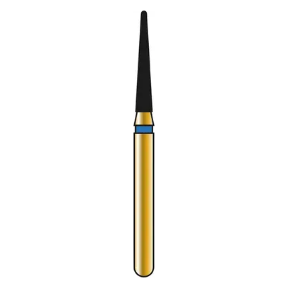 COLTENE DIATECH Diamanten G856N - Packung 5 Stück blau mittel (M), FG, Figur 198 Konus rund lang, schmal, 8 mm, ISO 014