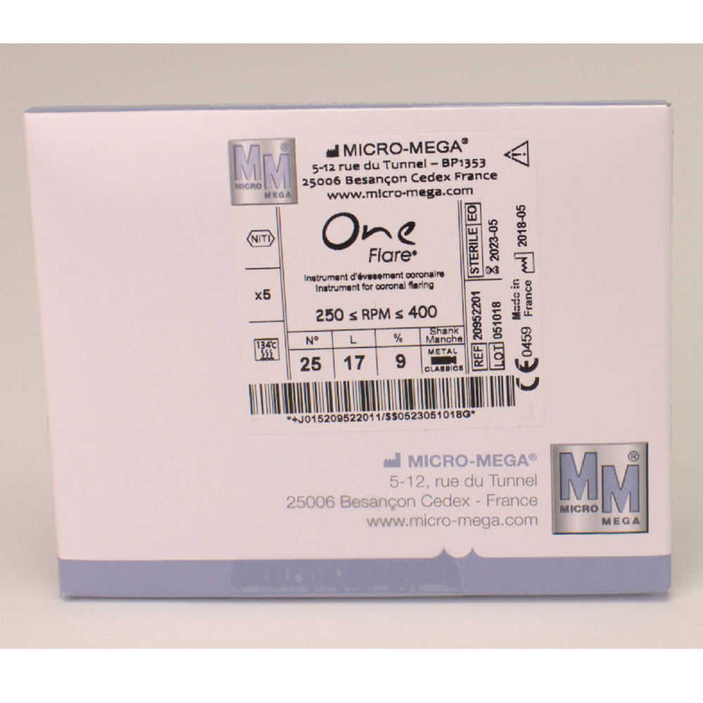 GX241362_One_flare_9_2517mm_classic_steril_5St One flare 9% 25/17mm classic steril 5St