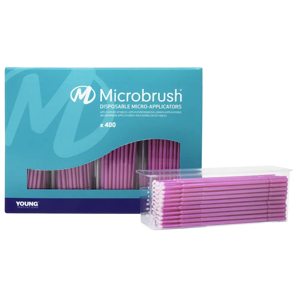 Microbrush International Microbrush® Applikatoren Plus Serie - Packung 400 Stück pink, fein 1,5 mm