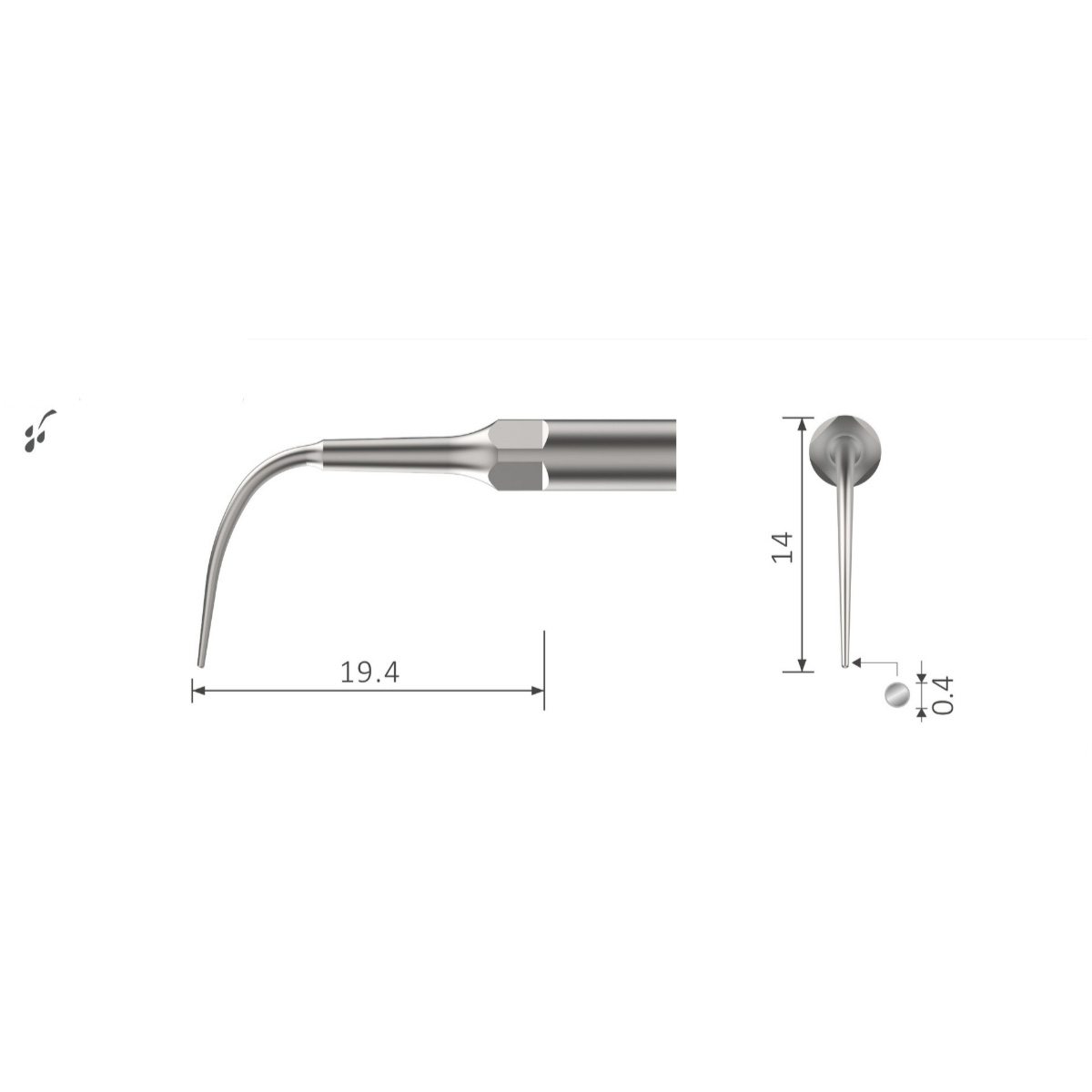 Xpedent Ultraschallspitze Perio P33 (passend für den Einsatz mit EMS® Geräten)