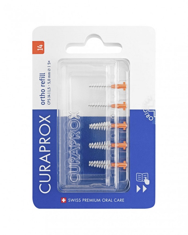 CURADEN AG A-Lager Deutschland Curaprox Bü. CPS 14 Ortho orange 5St