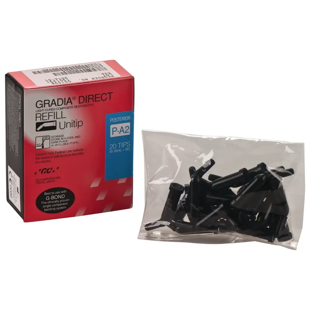 GC GRADIA® DIRECT - Packung 20 x 0,24 g Unitip Posterior A2