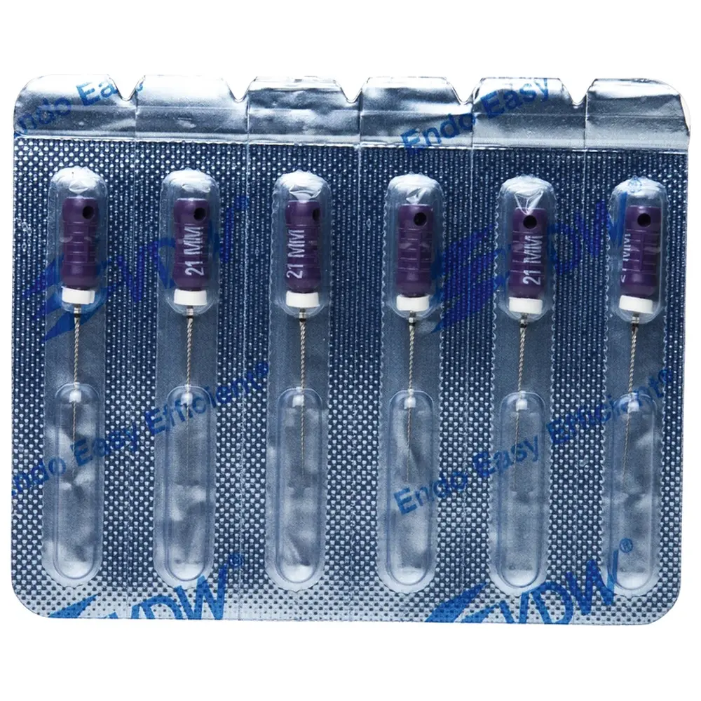 VDW STERILE K-Feilen - Blisterpackung 6 Stück 21 mm ISO 010