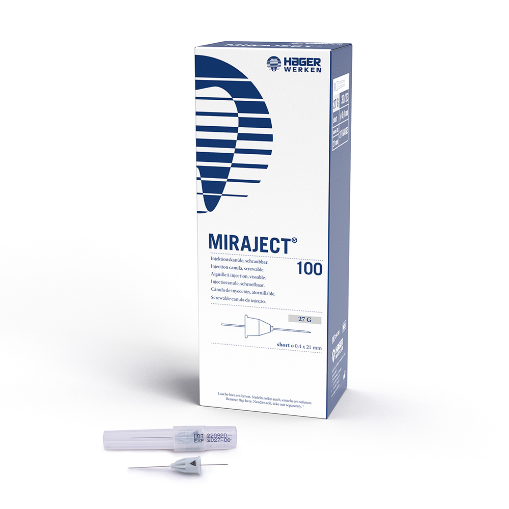 Miraject Kanülen 27G 0,4x21mm 100St