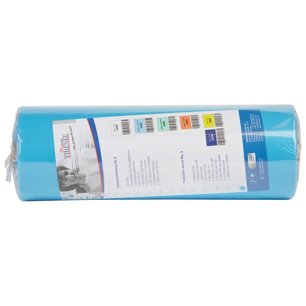 THIENEL Dental Patientenumhang Nr. 1 - Rolle 200 Stück hellblau, 80 x 54 cm
