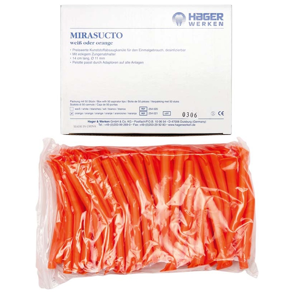 Hager & Werken MIRASUCTO® - Packung 50 Stück orange