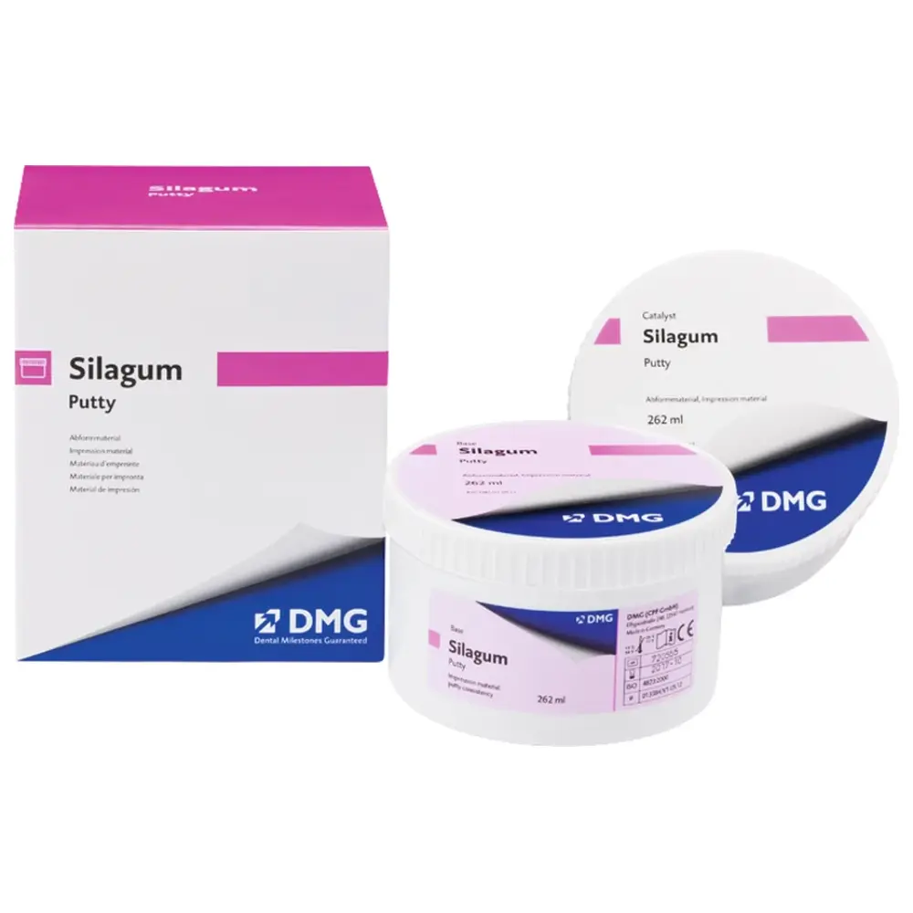 DMG Silagum Putty - Packung 262 ml Basispaste, 262 ml Katalysatorpaste, Standard