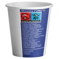 Akzenta International SA Akzenta ONE Pappbecher 200ml white Pa 20x50