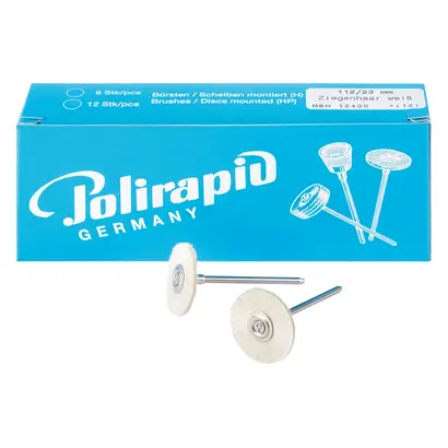 Polirapid Dr. Montemerlo GmbH & Co. KG Miniaturbürste m.HP 112/23mm H Ziegenhaar weiß Pa 12