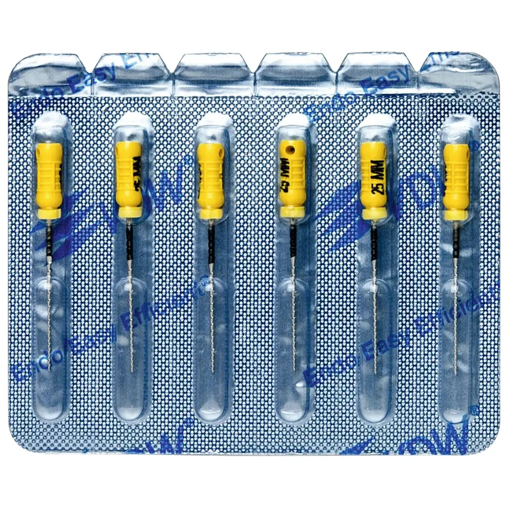 VDW STERILE Hedstroem Feilen - Blisterpackung 6 Stück 25 mm ISO 050