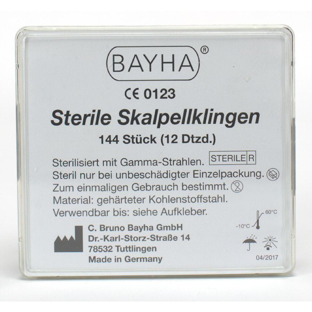 Bayha Skalpellkl. steril Fig.15 144St