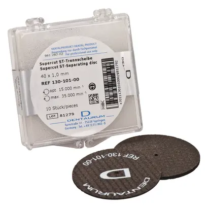 Dentaurum GmbH & Co. KG Supercut Trennscheiben S1mm D40mm Pa 10
