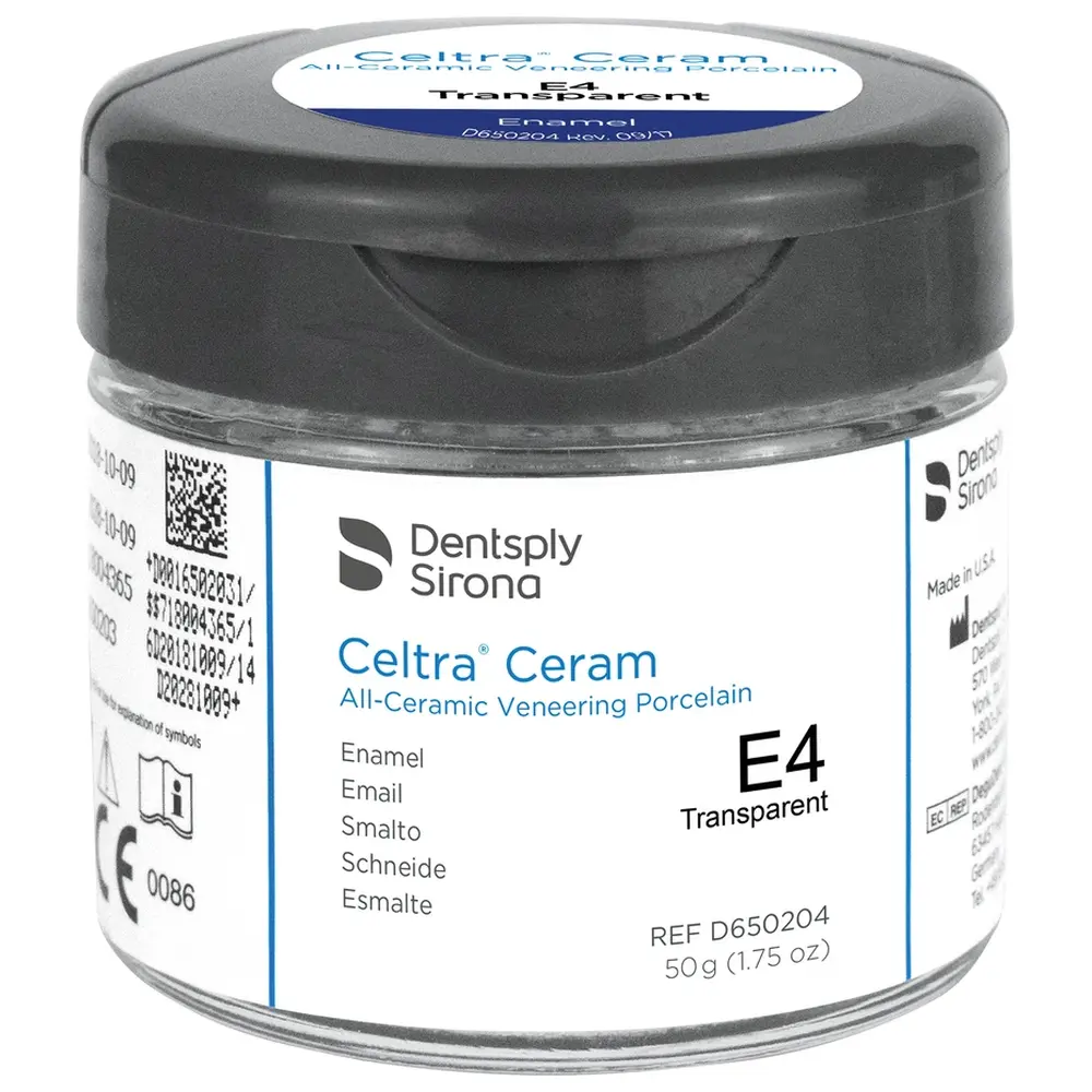 Dentsply Sirona CELTRA® CERAM - Dose 50 g Pulver enamel E4 transparent