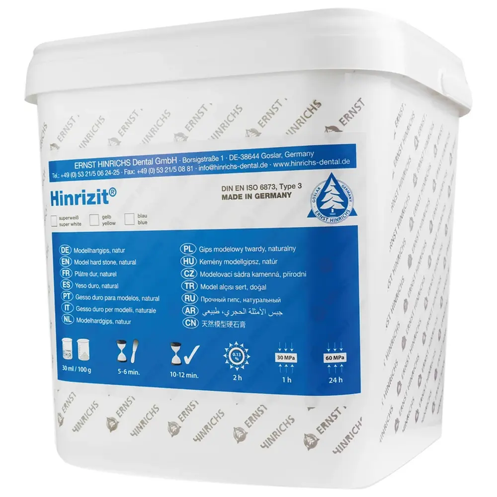 ERNST HINRICHS Hinrizit® - Eimer 10 kg Modellhartgips blau