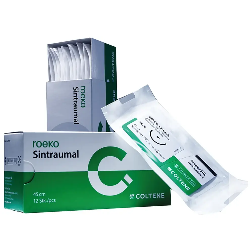 COLTENE roeko Sintraumal - Packung 12 Stück, Flexafil, grün, HRT 17, Metric 1.5, USP 4/0