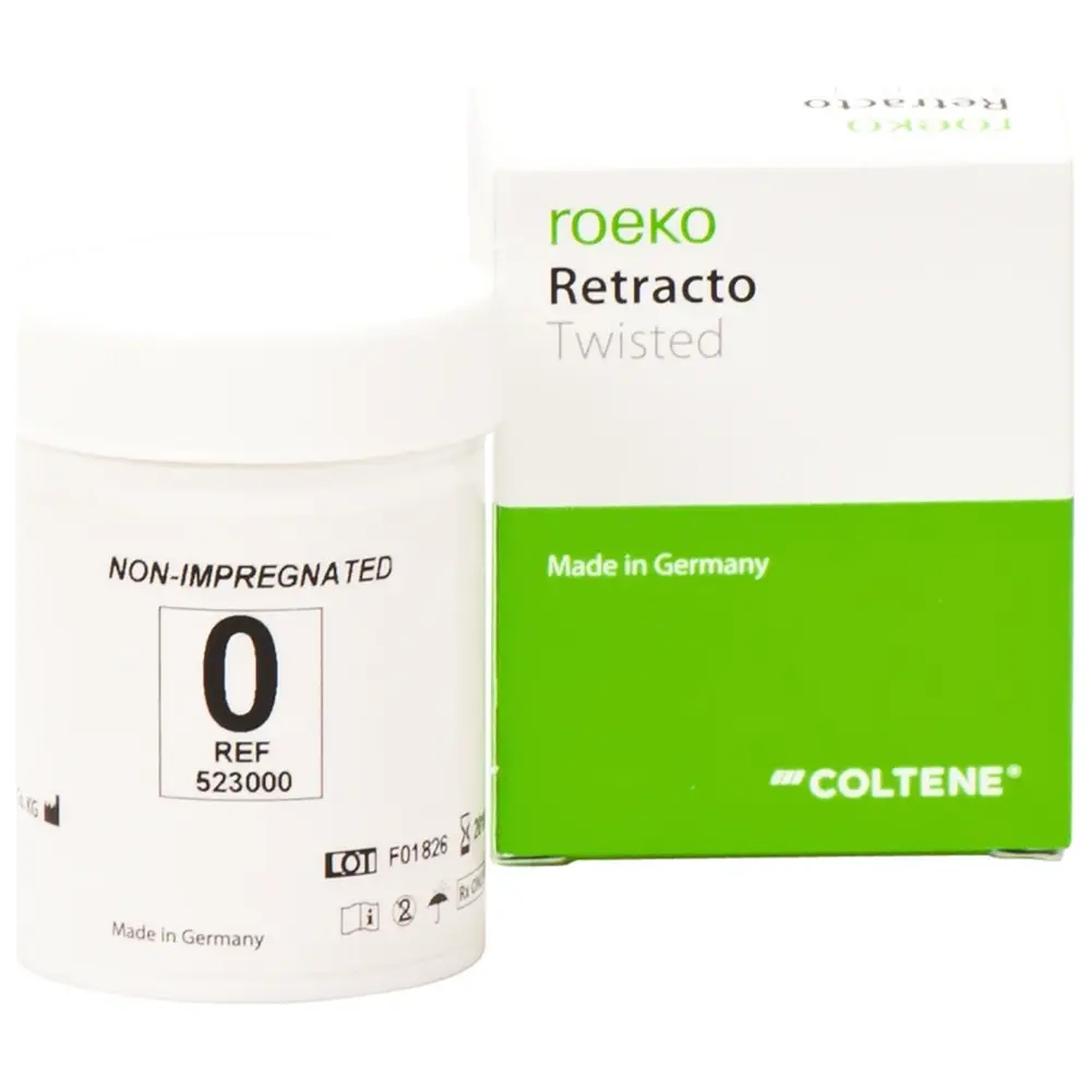 COLTENE roeko Retracto, gedreht - Packung 225 cm Retraktionsfaden nicht imprägniert x-fein