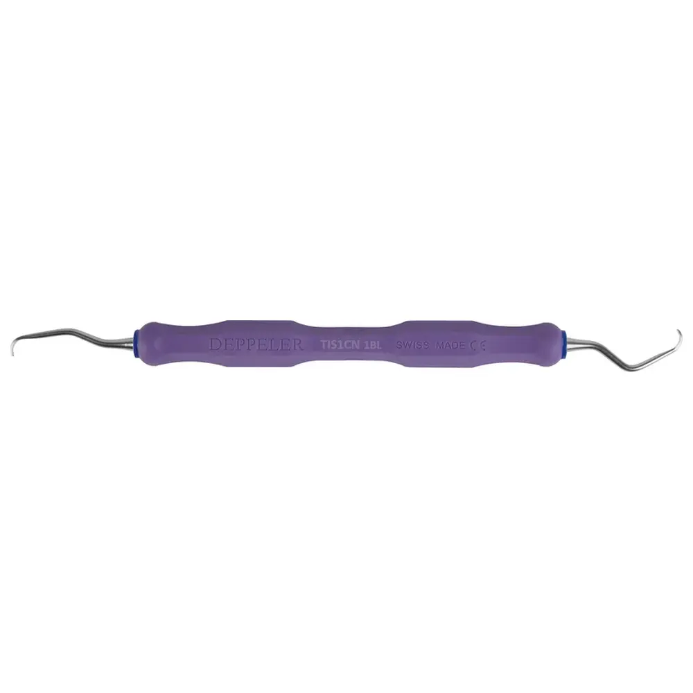 American Dental DEPPELER Titan-Implantatküretten - Stück CN Griff, violett