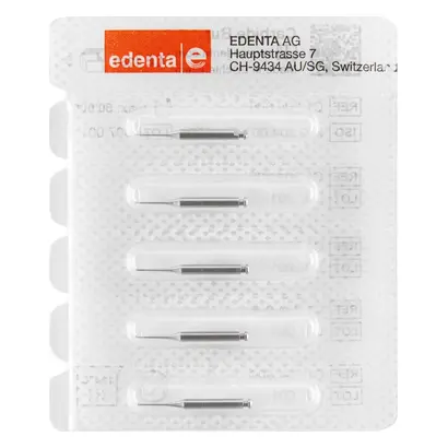 Edenta HM Bohrer C1 - Packung 5 Stück RA, Figur 001, ISO 006