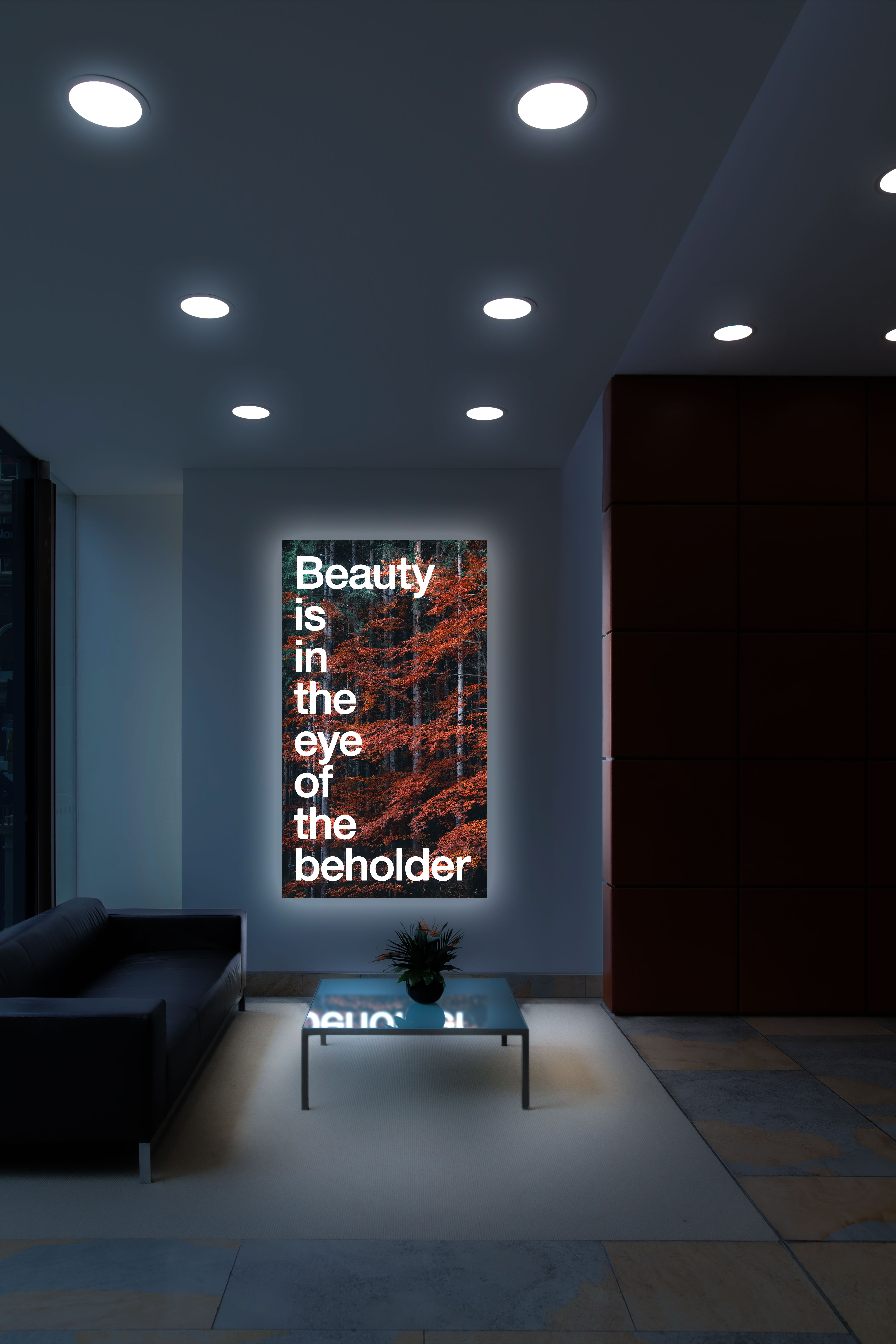 LED-Leuchtkasten – 100 mm Rahmentiefe, silber eloxiert, seitliche LED-Module, 6500 K, integriertes Vorschaltgerät, Textildruck LED-Leuchtkasten – 100 mm Rahmentiefe, silber eloxiert, seitliche LED-Module, 6500 K, integriertes Vorschaltgerät, Textildruck