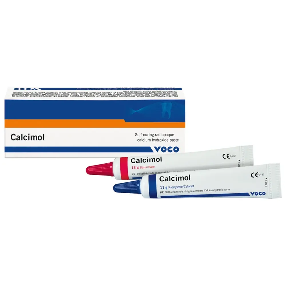 VOCO Calcimol - Packung 13 g Basispaste, 11 g Katalysatorpaste