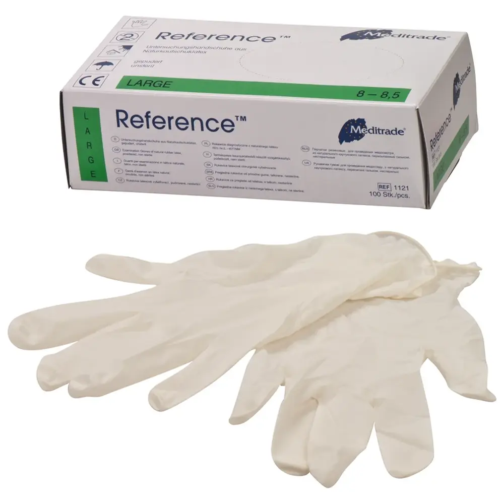Meditrade Reference™ - Packung 100 Stück gepudert, natur, L