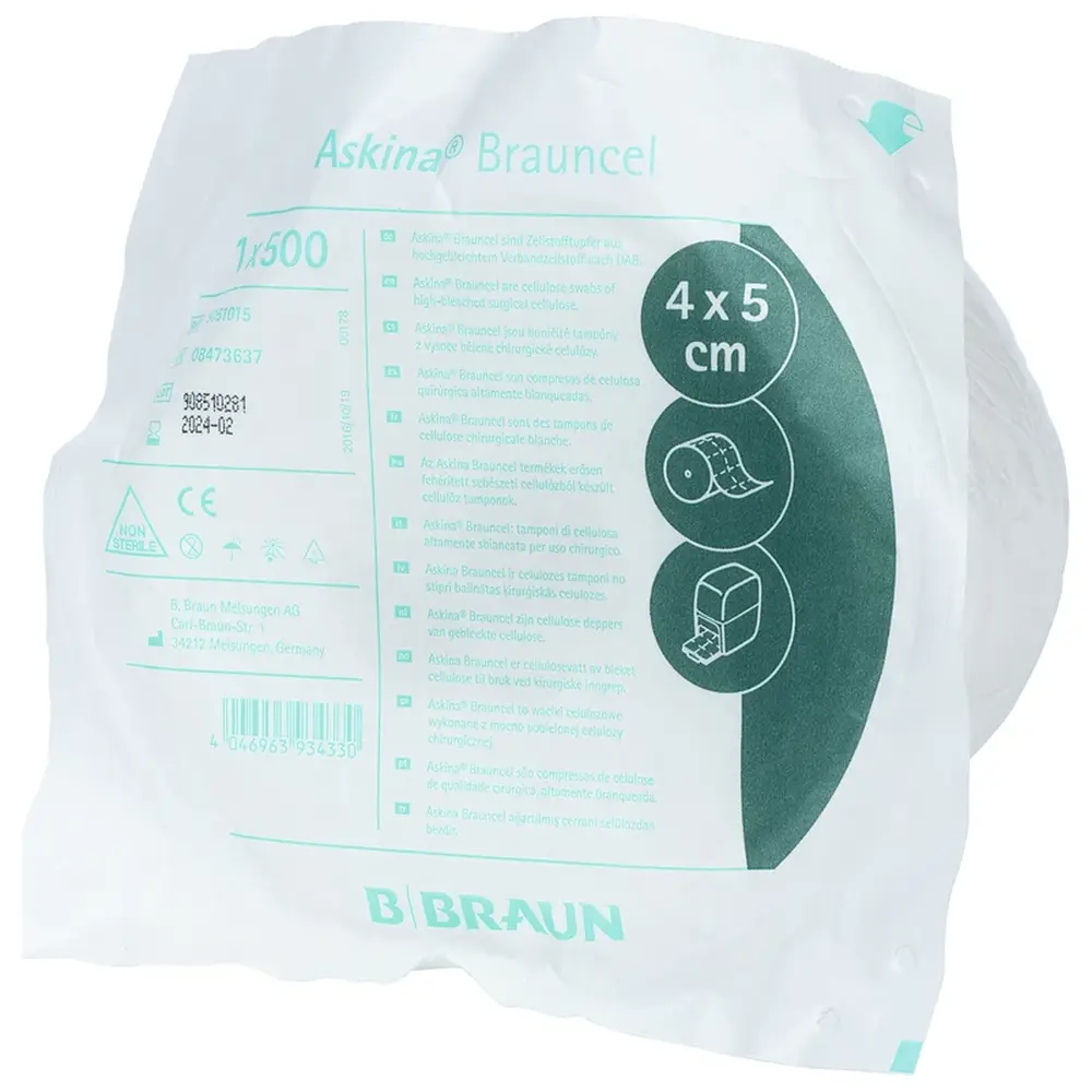 B. Braun Askina® Brauncel® - Rolle 500 Stück 4 x 5 cm