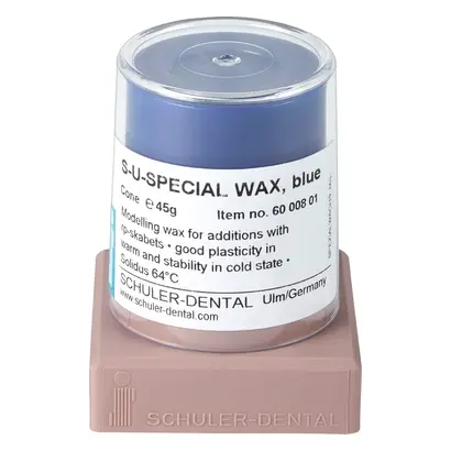 SCHULER-DENTAL S-U-SPEZIALWACHS - Stück 48 g, blau mittelhart