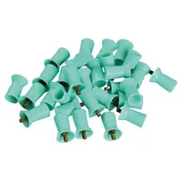 Kerr Farbige Prophy Cups - Packung 30 Stück türkis gerippt, weiches Gummi, Screw-Type