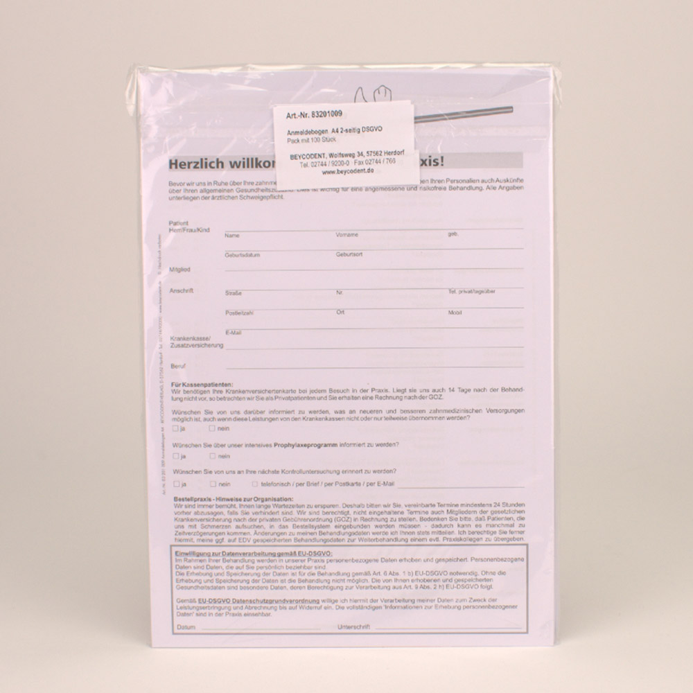 GX38813_Anmeldebogen__Anamnese_2Seitig_Bl Anmeldebogen + Anamnese 2-Seitig Bl