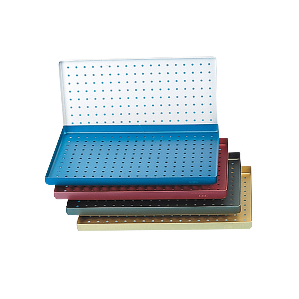 Tray Boden Alu gelocht silber 28x18 St