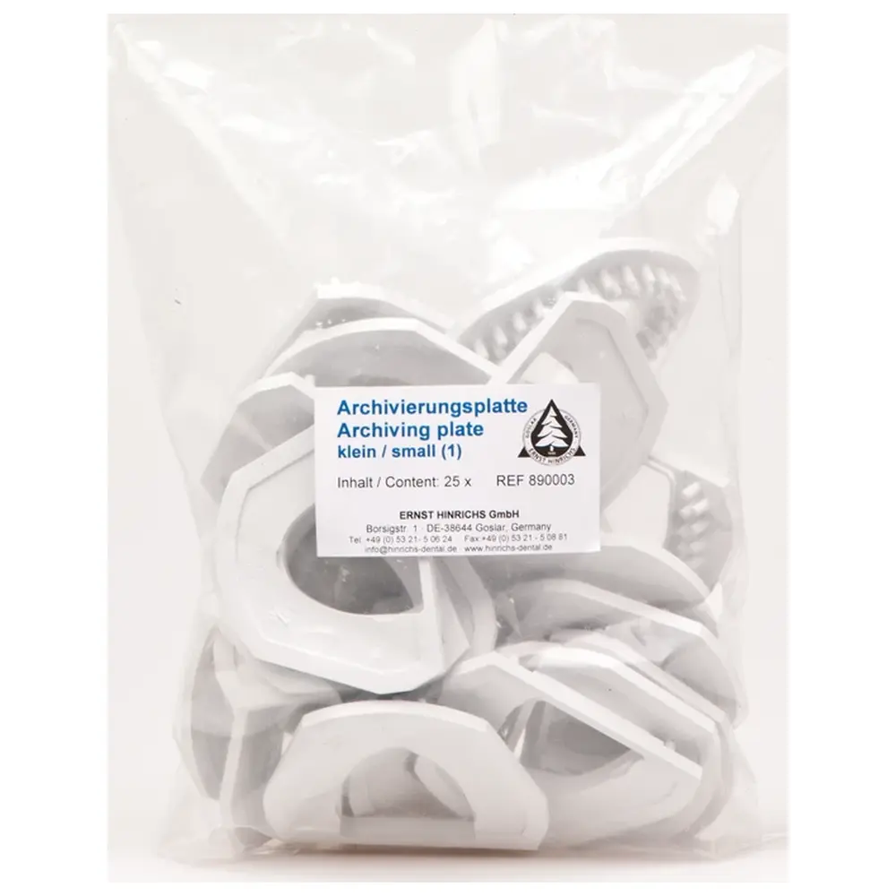 ERNST HINRICHS Modellsystem Profident 2010 - Packung 25 Archivierungsplatten klein