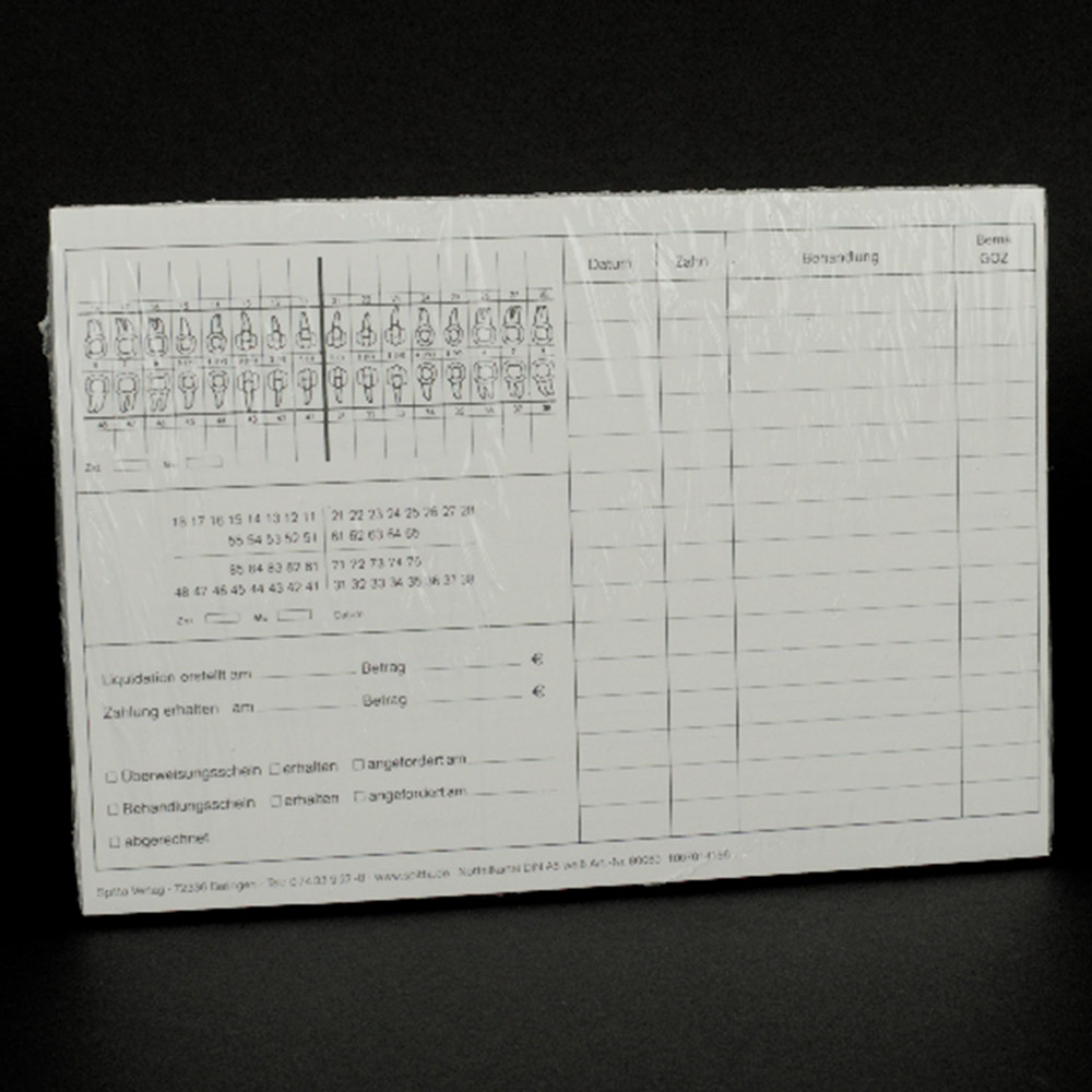 Notfallkartei A5 weiß 100St