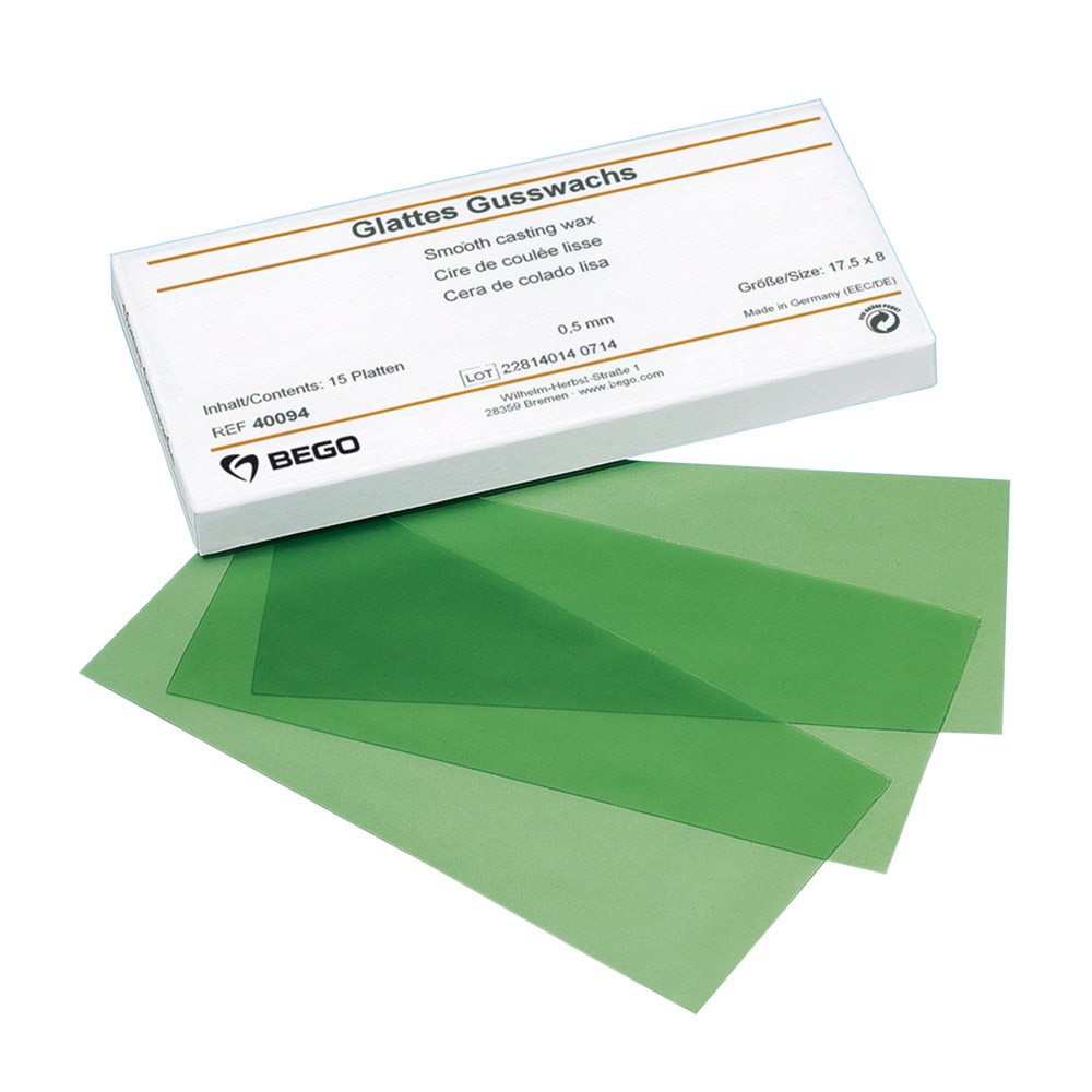 Gusswachs glatt 0,30 15St