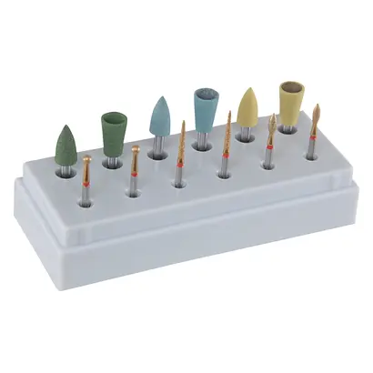Edenta Ceramic Finishing Kit - Kit 6 DiaCut Diamant Schleifer, 6 CeraGloss Diamant Polierer