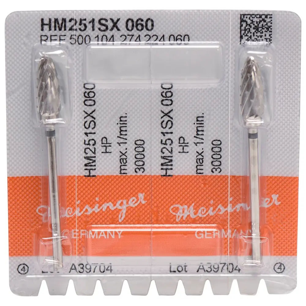 Hager & Meisinger HM-Fräser SX - Packung 2 Stück kreuzverzahnt, schwarz supergrob, HP, Figur 274, 14,4 mm, ISO 060