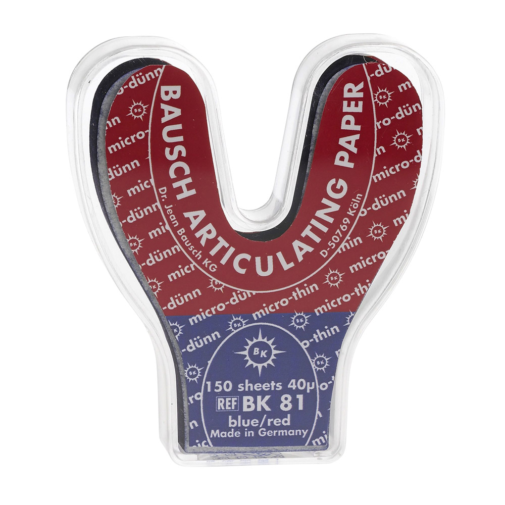 Occlusionspapier blau/rot BK 81 150Bl