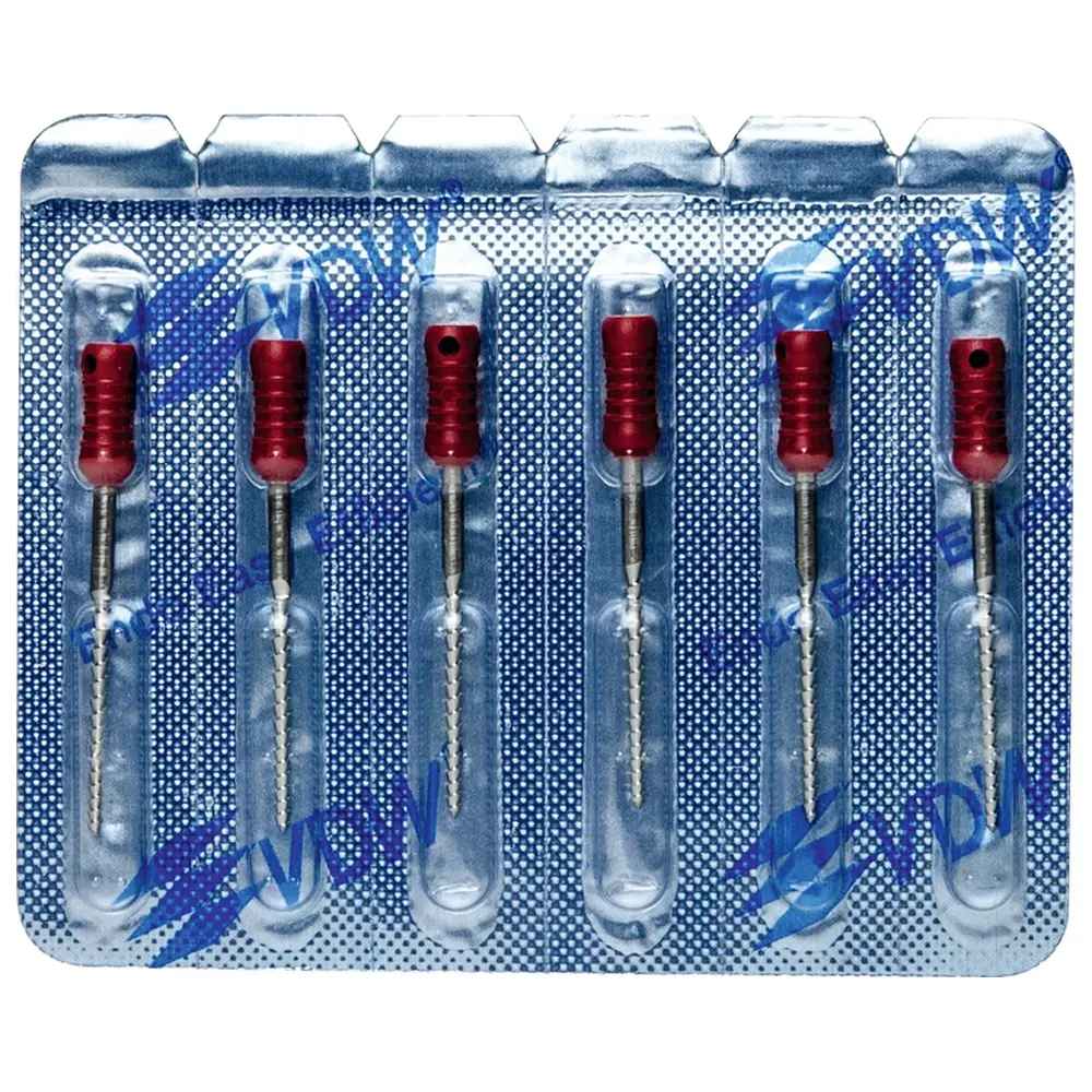 VDW STERILE Hedstroem Feilen - Blisterpackung 6 Stück 25 mm ISO 110