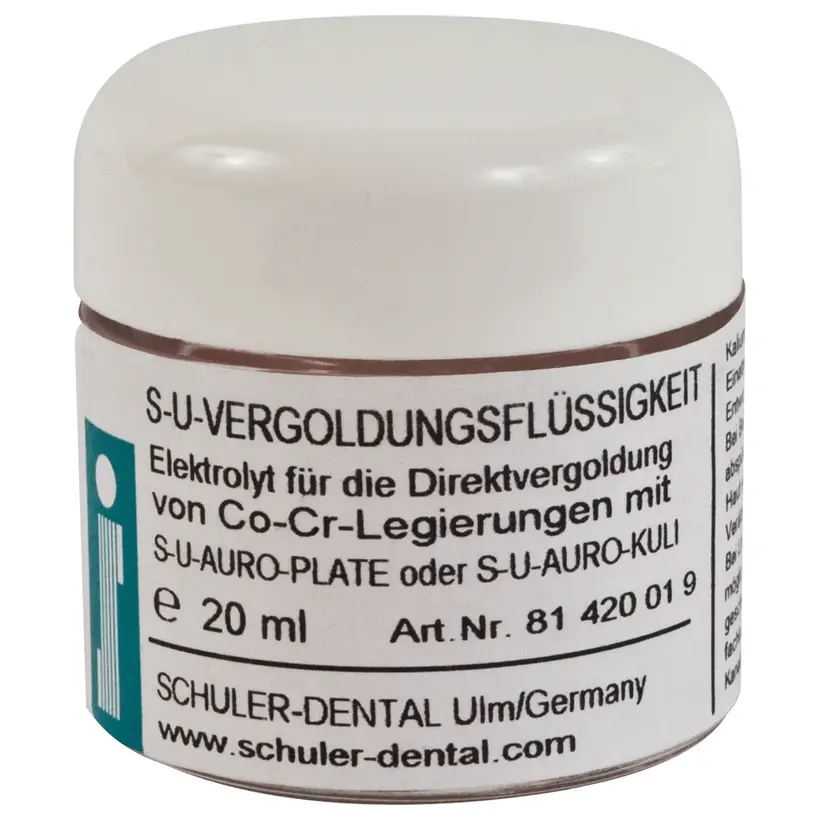 SCHULER-DENTAL S-U-VERGOLDUNGSFLÜSSIGKEIT - Tiegel 20 ml