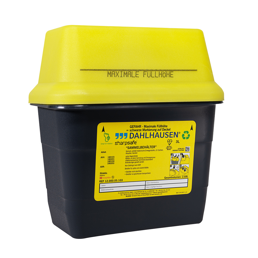 GX253437_Sharpsafe_3_L_Abwurfbehaelter_St Sharpsafe 3 L Abwurfbehälter St