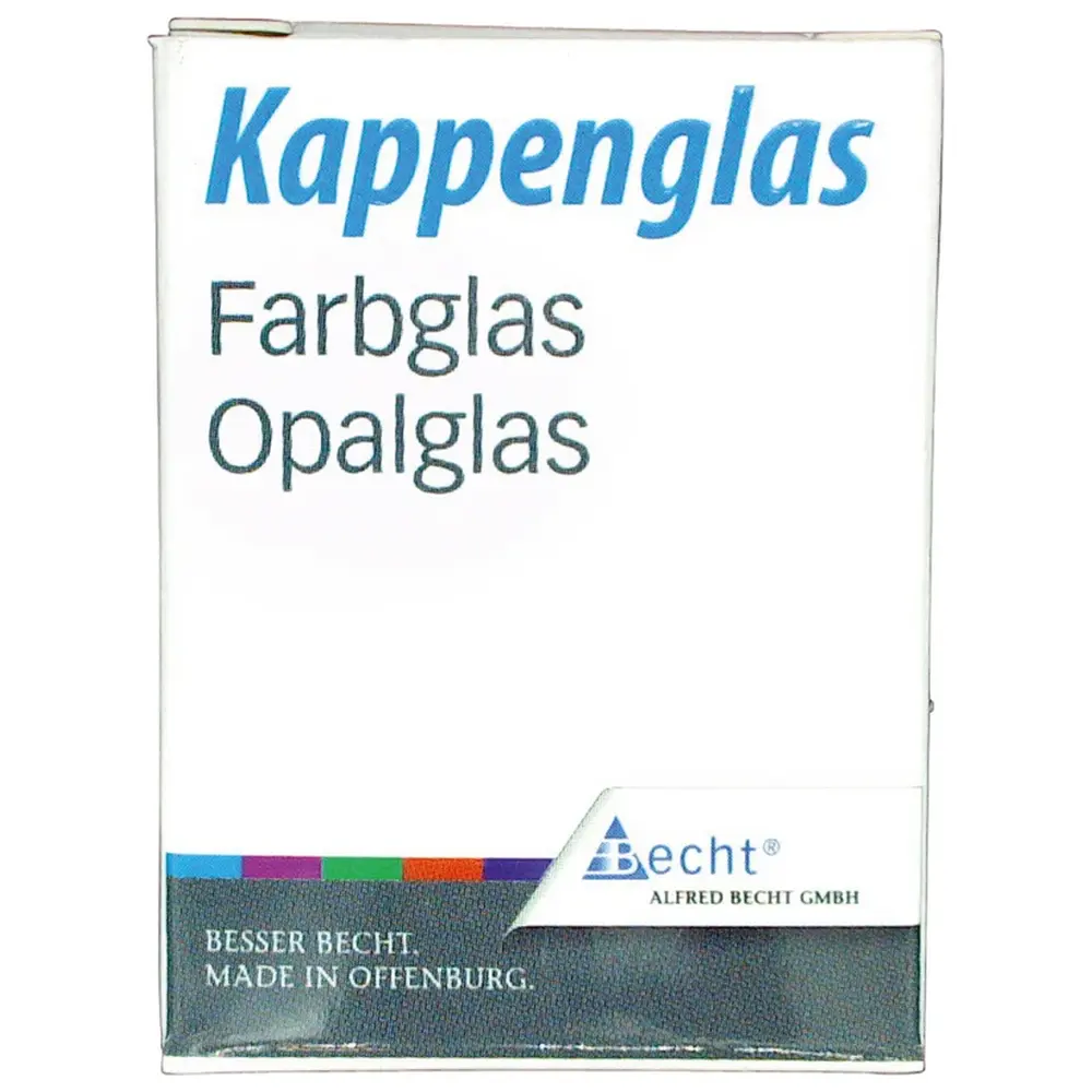 Becht Kappengläser aus Opalglas - Stück mit grünem Ring