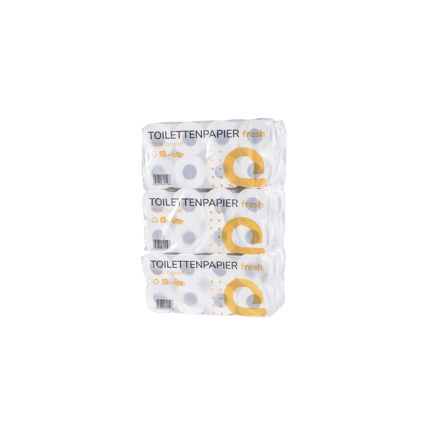 Toilettenpapier Kleinrolle, 3-lagig, 48 Rollen, 250 Blatt, Zellulose, FSC Mix Credit