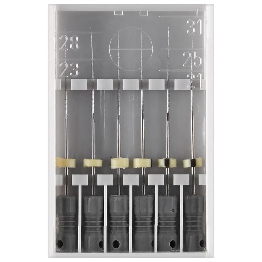 Edenta Hedströmfeilen 174 - Packung 6 Stück schwarz, 31 mm ISO 008