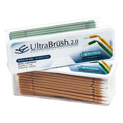 Young Microbrush International Ltd. UltraBrush Applikatoren regular grün/gelb Pa 200