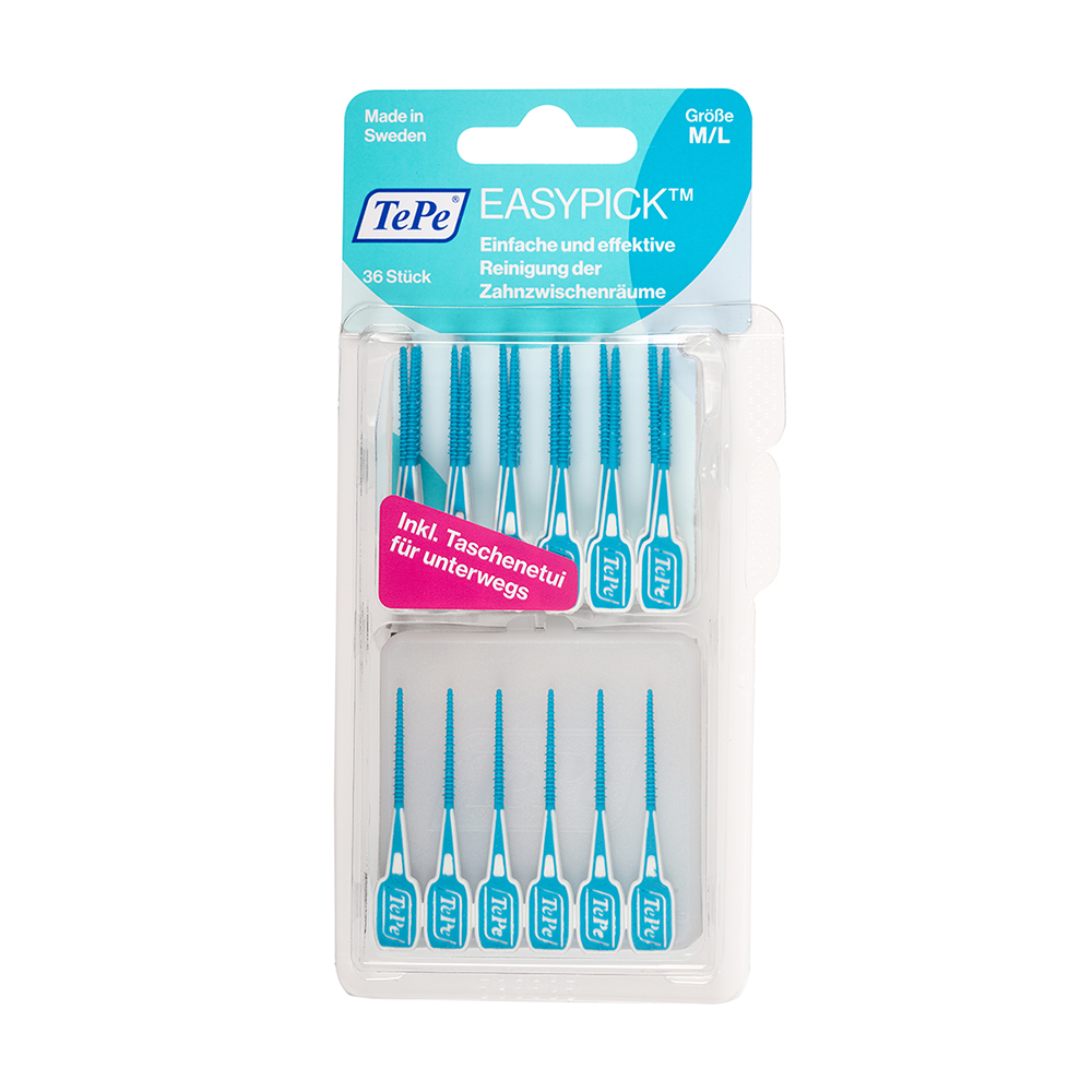 Tepe EasyPick M/L türkis Blister 36St