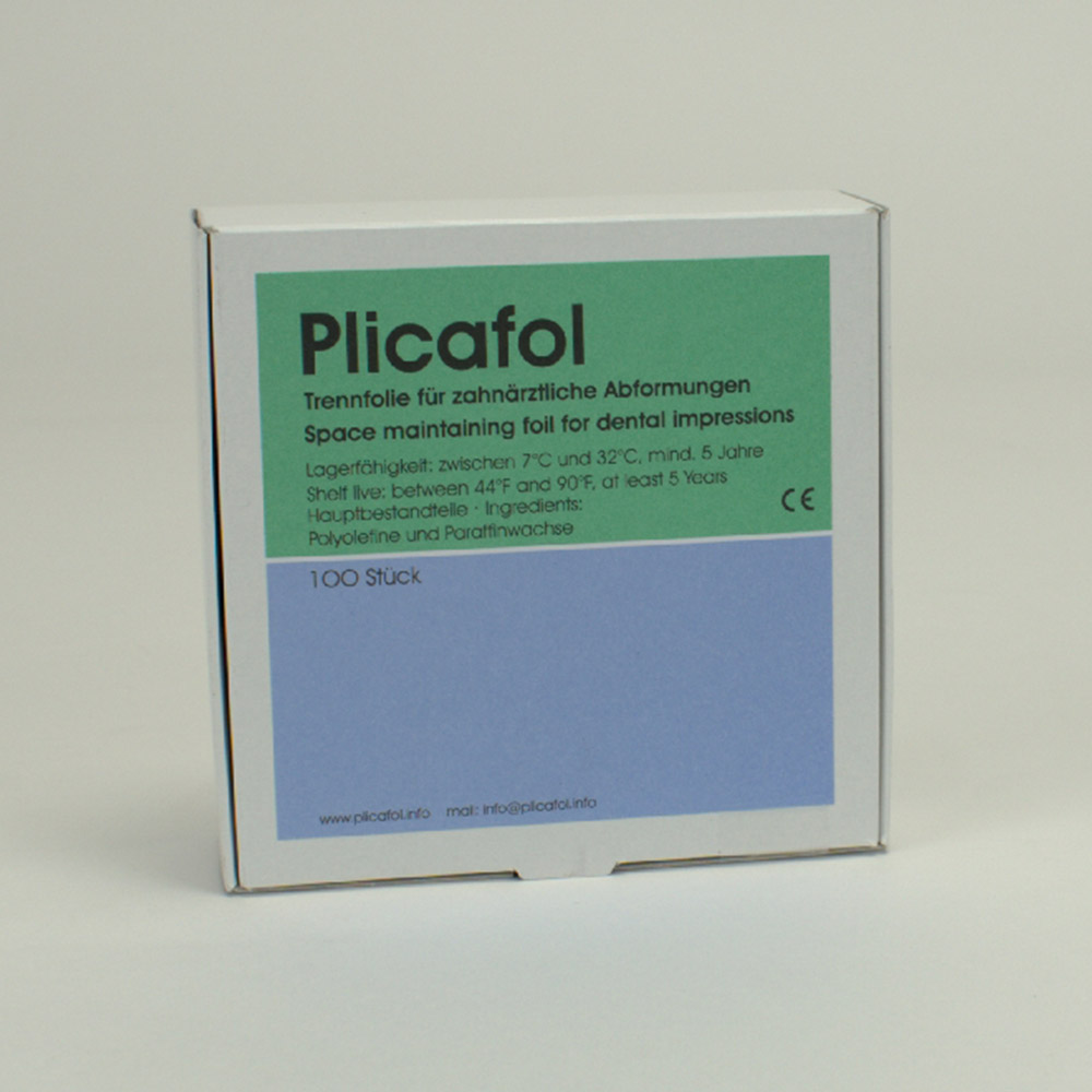 Plicafol Trennfolie f. Abformungen 100St